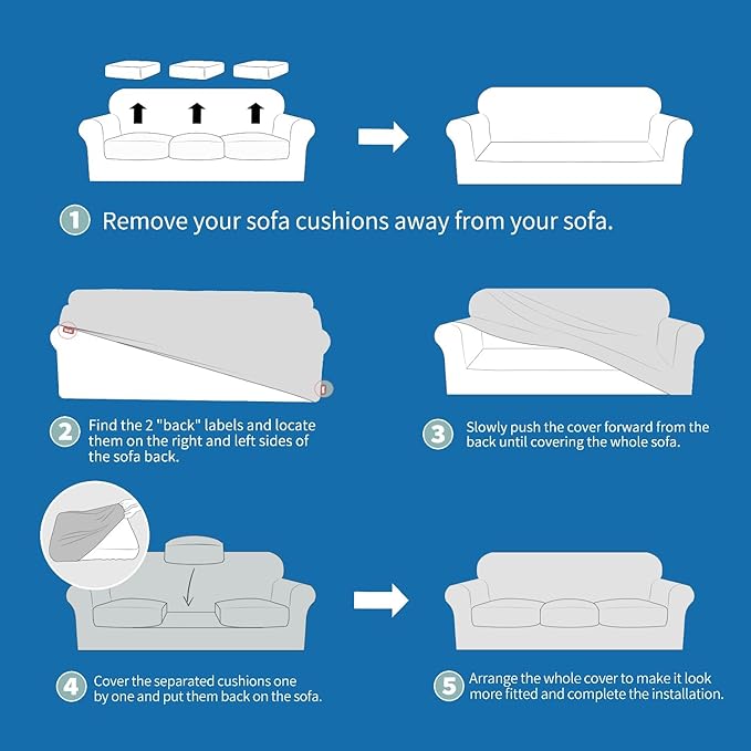 XINEAGE New 3 Pieces Couch Covers for 2 Extra Large Cushion Sofa Super Stretch Sofa Cover for 2 Large Seat Universal Loveseat Slip Cover for Living Room (Pea Green), 71"-91"(2 Cushions)