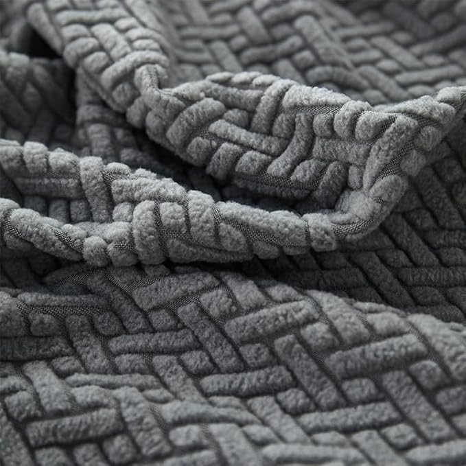 Sofa Covers Couch Covers for Sofa Pet Friendly Couch Cushion Covers Universal Sofa Covers Washable Stretch Slipcovers for Sectional Sofa (Texture Gray,Headrest Cover)