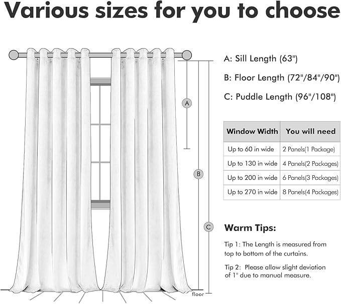 MIULEE Velvet Curtains Black Elegant Grommet Thermal Insulated Soundproof Room Darkening Curtain/Drapes for Classical Living Room Bedroom Halloween Decor 66 x 84 Inch Set of 2
