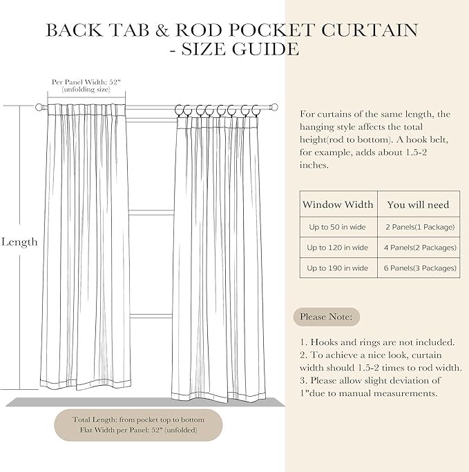 PONY DANCE Blackout Curtains for Bedroom/Living Room - 54 Inches Long Curtain Drapes with Back Loops Rod Pocket Design Thermal Insulated Privacy Protect Energy Saving, 52 W x 54 L, Dark Gray, 1 Pair