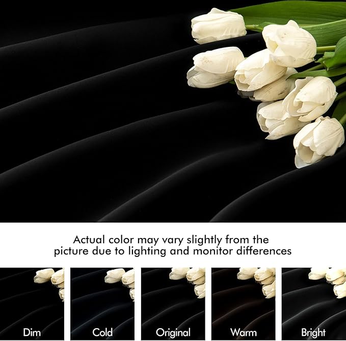 MIULEE Black Back Tab Blackout Curtains 95 Inch Length 2 Panels Set for Living Room Bedroom Privacy, Halloween Rod Pocket/Pinch Pleat Thermal Insulated Room Darkening Pleated Light Blocking Drapes