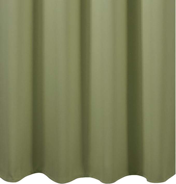 LEMOMO Sage Green Blackout Curtains 66 x 63 Inch Length/Set of 2 Curtain Panels/Thermal Insulated Room Darkening Blackout Curtains for Bedroom