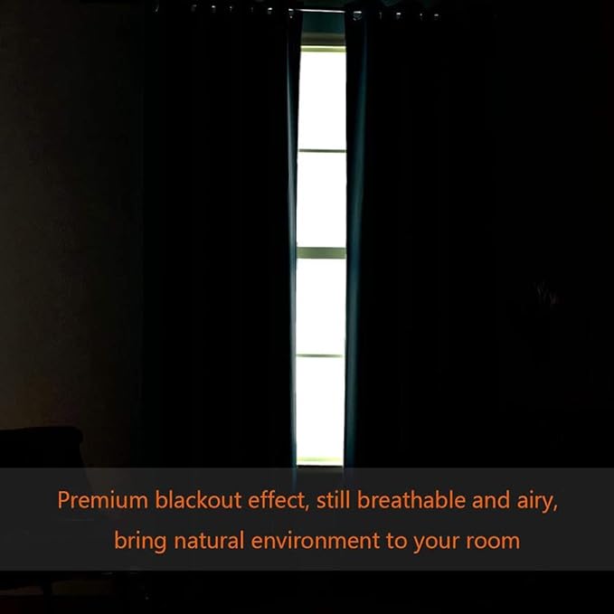 H.VERSAILTEX Blackout Patio Curtains 100 x 108 Inches for Sliding Door Extral Wide Blackout Curtain Panels Thermal Insulated Room Divider - Grommet Top, 9' Tall by 8.5' Wide - Stone
