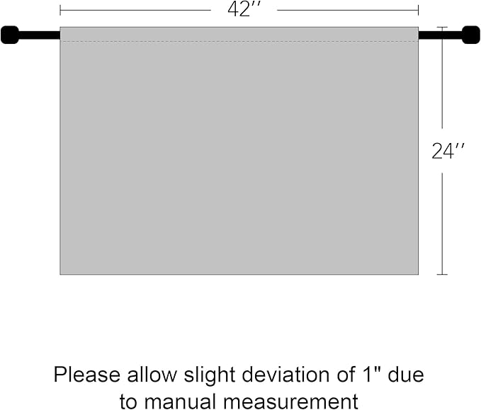 RYB HOME Cafe Blackout Curtains 24 inch Length, RV Curtains for Camper Windows, Mini Short Small Insulating Light UV Heat Blocking Privacy Half Window Tiers, Width 42 by Length 24, Aqua, 2 Panels