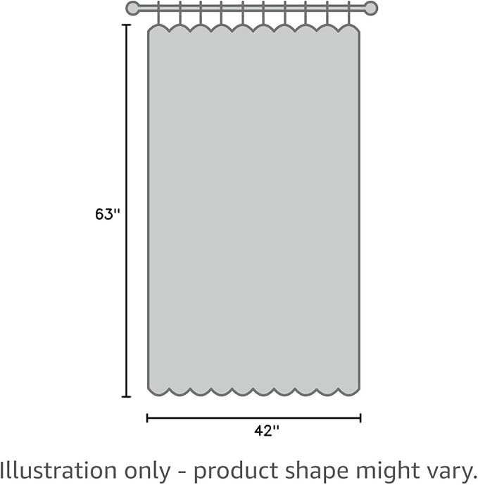 SimpleHome 100% Blackout Curtains for Bedroom,Thermal Insulated Grommet Window Drapes Room Darkening Cream Curtains for Living Room with Black Back,42 x 63 Inch,2 Panels