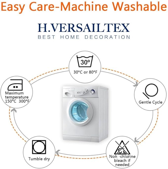 H.VERSAILTEX Blackout Patio Curtains 100 x 108 Inches for Sliding Door Extral Wide Blackout Curtain Panels Thermal Insulated Room Divider - Grommet Top, 9' Tall by 8.5' Wide - Fog