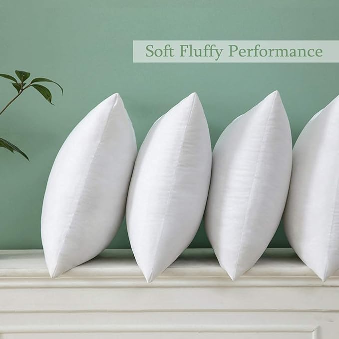 MIULEE Throw Pillow Insert Premium Pillow Stuffer Sham Square for Decorative Cushion Bed Couch Sofa 26x26 Inch