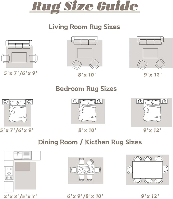 Area Rug 5x7 Washable Rug, Vintage Boho Medallion Rugs Non-Slip Soft Low Pile Large Distressed Rug Indoor Retro Carpet for Living Room Bedroom Dining Room Home Office (Taupe, 5'x7')