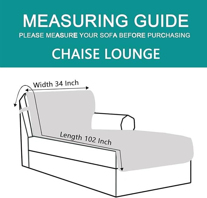 U-NICE HOME Sectional Couch Cover for Dogs Pets Chaise Lounge Reversible Sofa Cover Furniture Protector with Elastic Adjustable Strap, Huntergreen/Sage