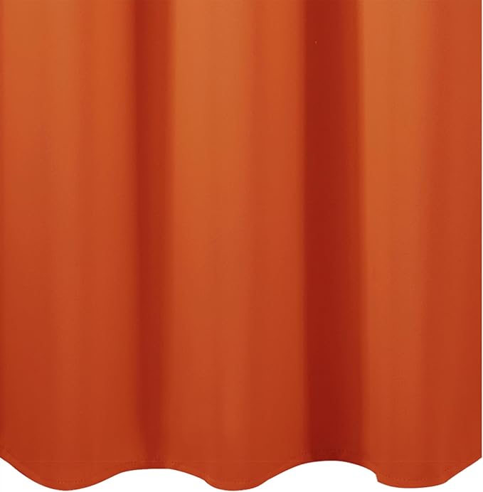 LEMOMO Orange Blackout Curtains/38 x 54 Inch/Set of Two Panels Grommet Living Room Curtains