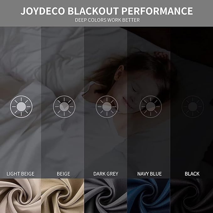 Joydeco Red Custom Solid Single Blackout Curtain for Bedroom and Living Room, Grommet Thermal Insulated Room Darkening Curtain 1 Panel (Custom Size,Red)
