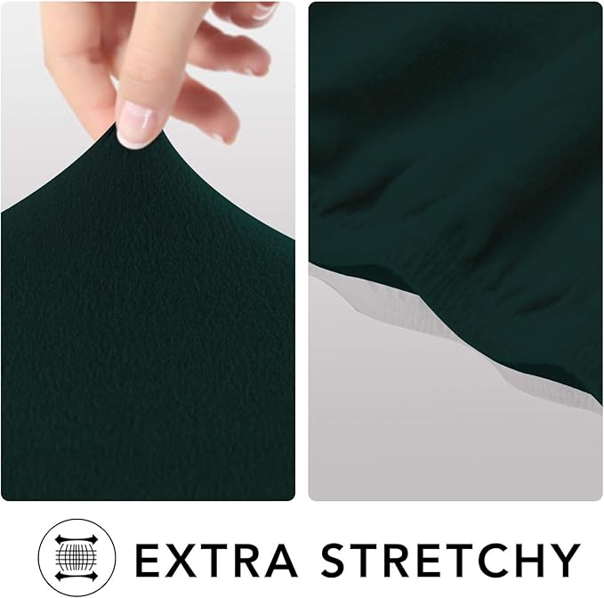 PureFit Super Stretch Sofa Slipcover – Spandex Non Slip Soft Couch Sofa Cover, Washable Furniture Protector with Non Skid Foam and Elastic Bottom for Kids, Pets （Sofa, Deep Teal）
