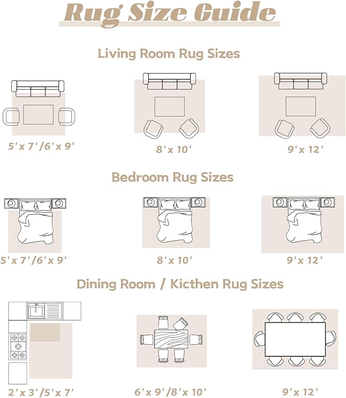 Area Rug 4x6 Washable Rug, Vintage Boho Medallion Rugs Non-Slip Soft Low Pile Distressed Rug Indoor Retro Carpet for Living Room Bedroom Dining Room Home Office (Beige, 4'x6')