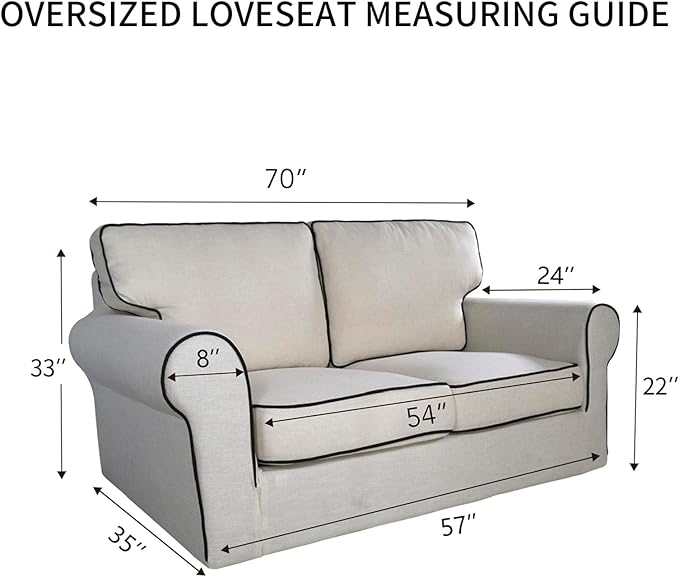 PureFit Super Stretch Sofa Slipcover – Spandex Non Slip Soft Couch Sofa Cover, Washable Furniture Protector with Non Skid Foam and Elastic Bottom for Kids, Pets (Oversized Loveseat, Greyish Green)
