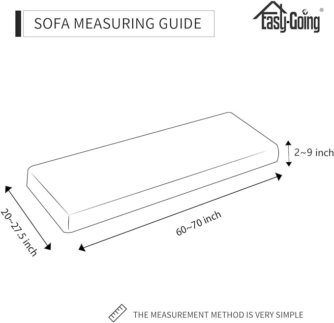 Easy-Going Stretch Cushion Cover Sofa Cushion Furniture Protector Sofa Seat Sofa slipcover Sofa Cover Soft Flexibility with Elastic Bottom(Sofa Cushion, Coffee)