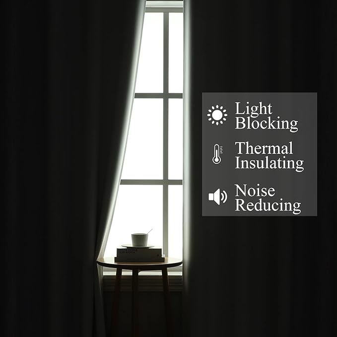 Estelar Textiler Lilac and Greyish White Ombre Blackout Curtains 72 Inches Length for Bedroom, Thermal Insulated Light Blocking Grommet Gradient Blackout Drapes for Living Room, 42Wx72L, 2 Panels
