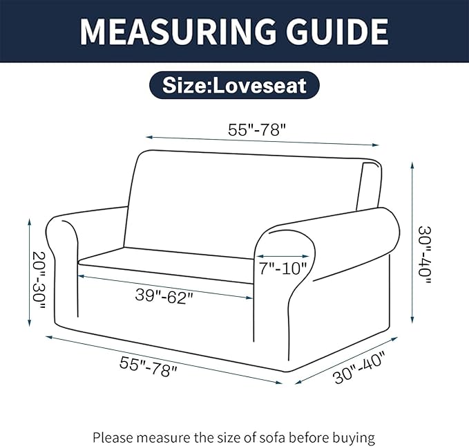 Cupuamon 2026 New Stretch Loveseat Sofa Slipcovers Couch Cover for 2 Cushion Furniture Protector Sofa Covers with Elastic Bottom Jacquard Fabric Small Checks for Pets, Kids - Wine