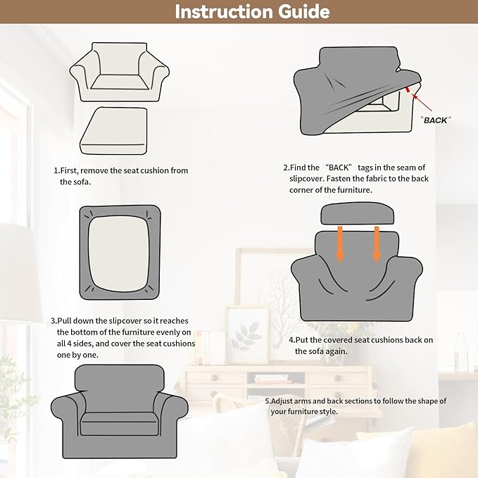 WEERRW Velvet Stretch Chair Sofa Slipcover - 2 Pieces Luxury Soft Velvet Plush Couch Cover Furniture Protector with Elastic Bottom for Pets, Machine Washable, Light Blue, Small