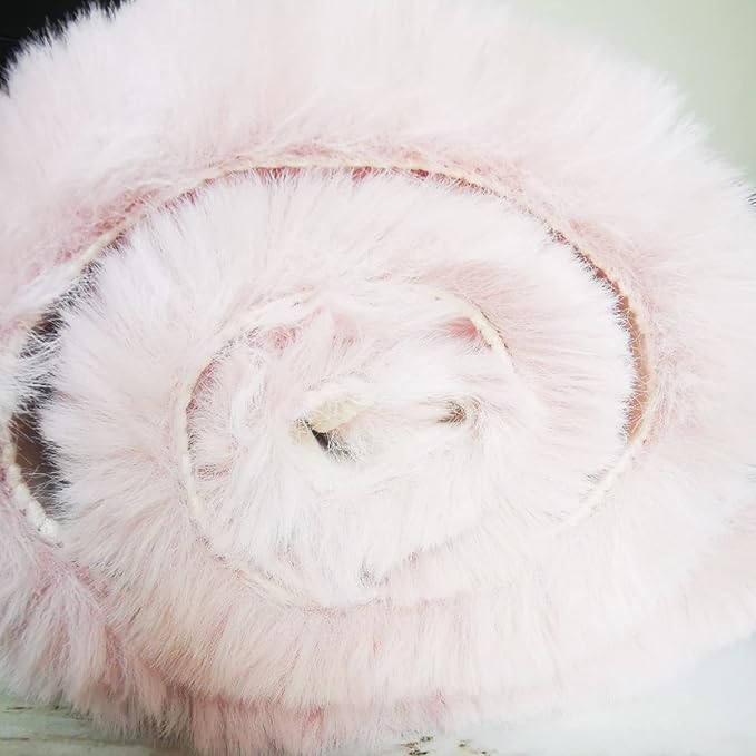 Ghouse Faux Rabbit Fur Round Rug 6ft Pink Round Rugs for Bedroom Decor Fluffy Area Rugs for Living Room, no-Shedding Carpet Sheepskin Washable Rug Rome Decor