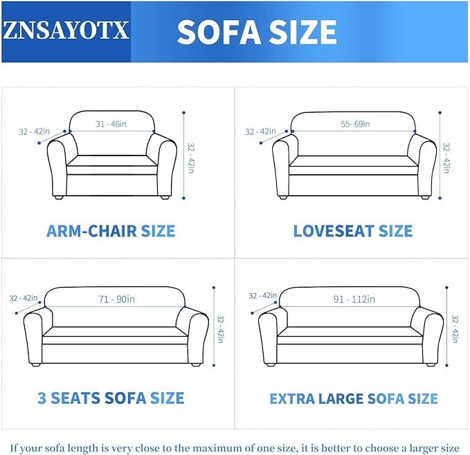 ZNSAYOTX 1 Piece Jacquard Couch Covers for 3 Cushion Couch Living Room High Stretch Sofa Cover Pets Dogs Friendly Anti Slip Thickened Slipcovers Furniture Protector (Large,New Pattern Light Coffee)