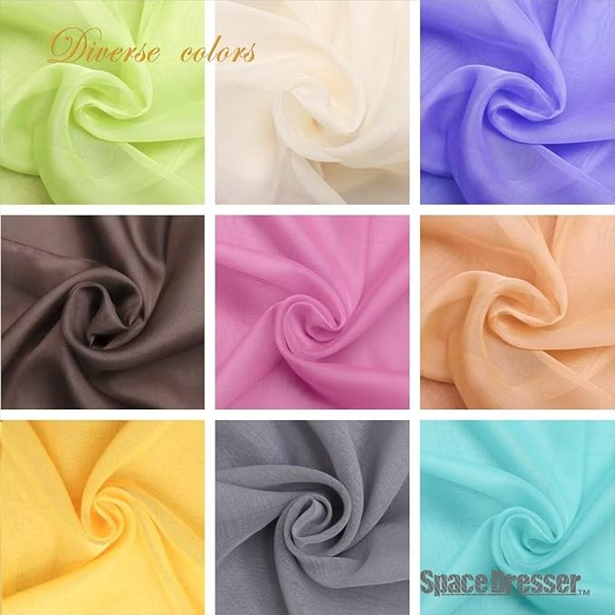 SpaceDresser Basic Rod Pocket Sheer Voile Window Curtain Panels White 1 Pair 2 Panels 70 Width 96 Inch Long for Kitchen Bedroom Children Living Room Yard(Foliage Green,70 W x 96 L)