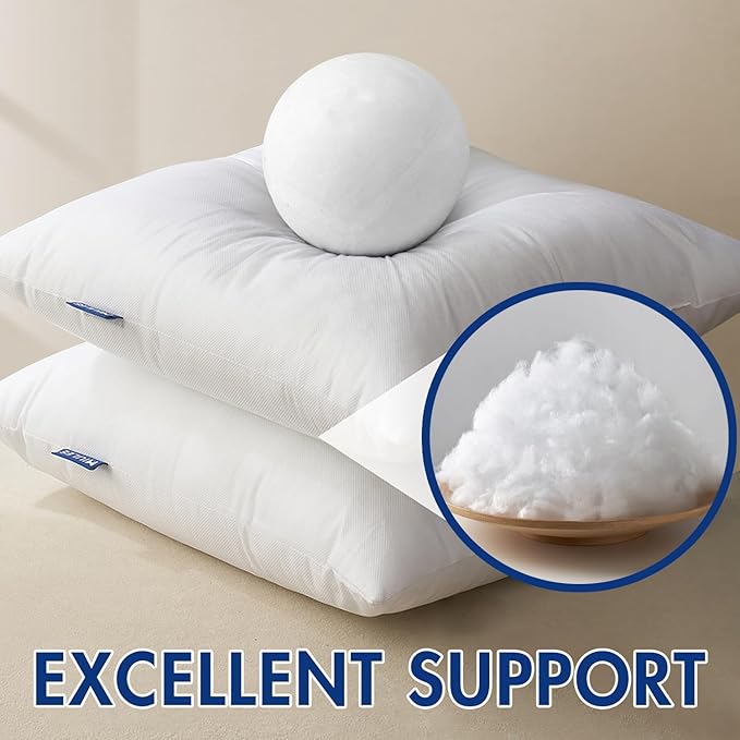 MIULEE Pillow Insert 14x40 Inch, Decorative Rectangle Throw Pillow Inserts, Premium Fluffy Pillow Forms Sham Stuffer for Sofa Couch Living Room
