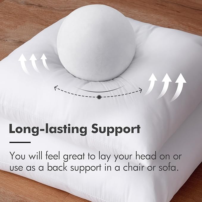 MIULEE Throw Pillow Insert Premium Pillow Stuffer Sham Rectangle Form for Decorative Cushion Bed Couch Sofa 20x36 Inch