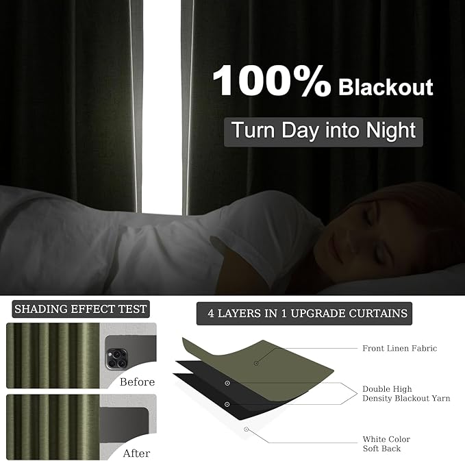 Topfinel Long Curtains for Living Room Custom 105 Inch,Sun Blocking Elegant Internet Farmhouse Curtains Burg for Bedroom Aesthetic Thermal Blackout Drapes Fabric Thick 2panels Back Tab Hooks Pleated
