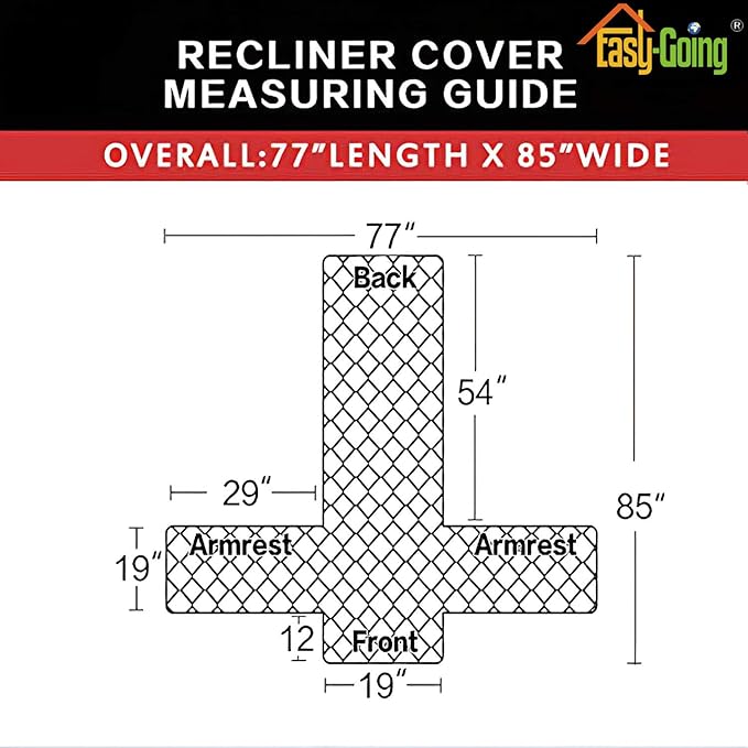 Easy-Going Recliner Sofa Slipcover Reversible Sofa Cover Water Resistant Couch Cover Furniture Protector with Elastic Straps for Pets Kids Children Dog Cat (Recliner, Greyish Green/Beige)
