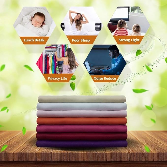 NICETOWN Modern Blackout Curtains Noise Reducing, Thermal Insulated and Privacy Room Darkening Drape Panels for Boy's Guest Room Door Small Short Window (Greyish Blue, 2 Panels, W42 x L45 -Inch)