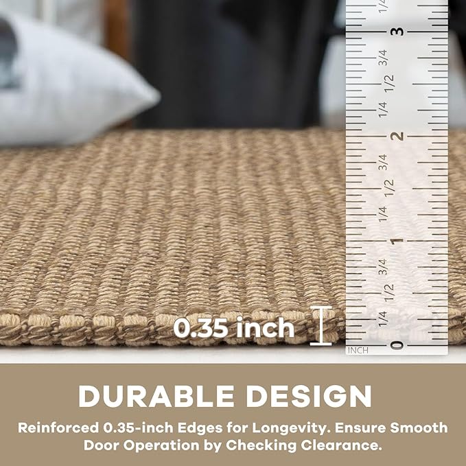 KOZYFLY Boho Runners for Hallways 2x7 ft Washable Kitchen Runner Non Slip Rubber Backed Hall Runners Cotton Entryway Runner Rugs Floor Carpet for Indoor Backdoor Bedroom Kitchen, Tan/Orange/Brown
