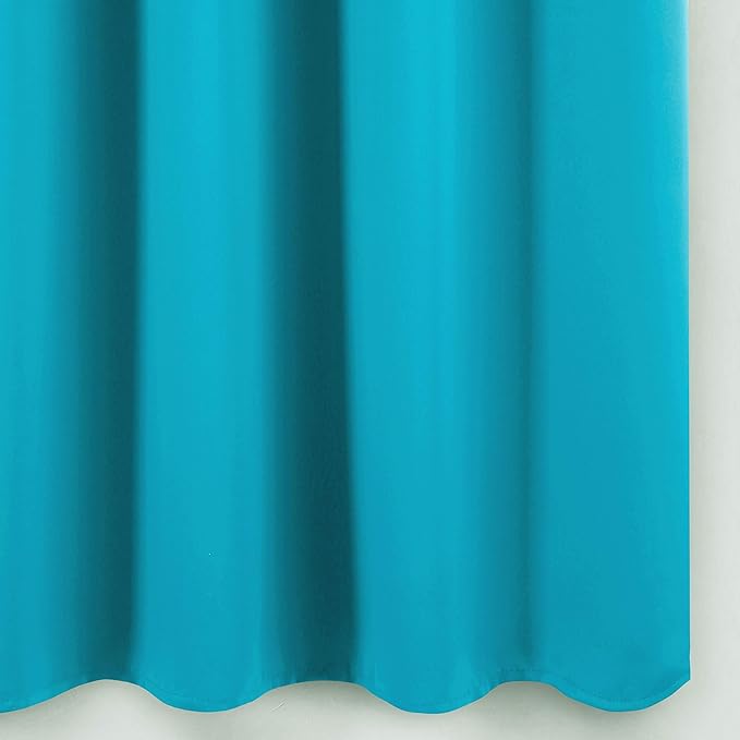 LEMOMO Teal Thermal Blackout Curtains/52 x 95 Inch/Set of 2 Panels Room Darkening Curtains for Bedroom