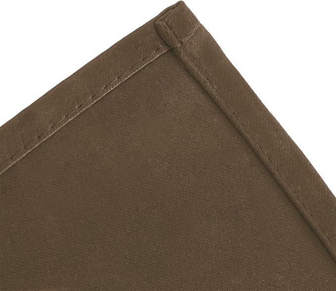 LEMOMO Blackout Curtains 42 x 63 inch/Brown Curtains Set of 2 Panels/Thermal Insulated Room Darkening Bedroom Curtains