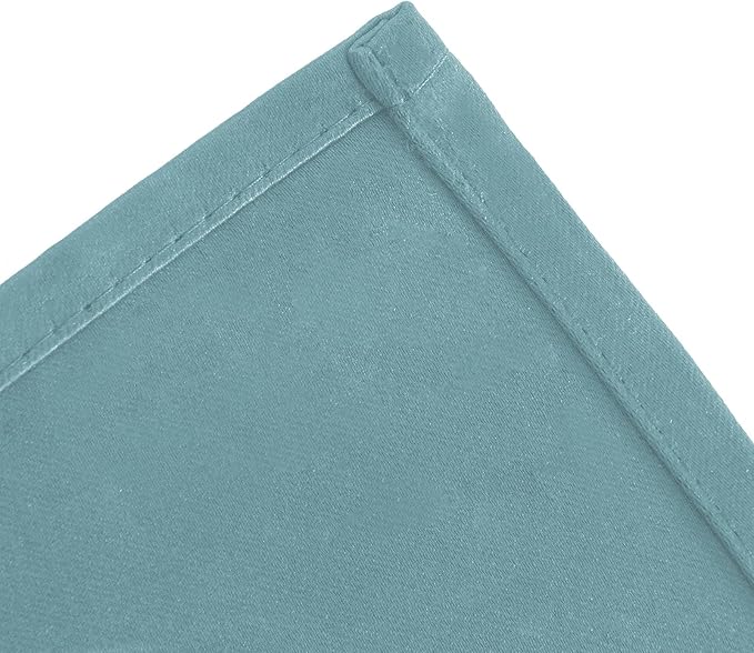 LEMOMO Stone Blue Thermal Blackout Curtains/42 x 84 Inch/Set of 2 Panels Room Darkening Curtains for Bedroom