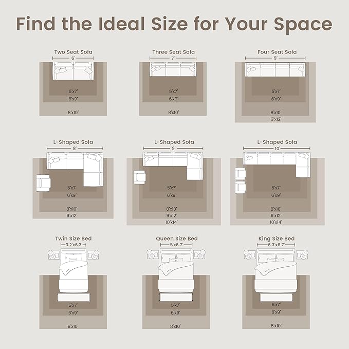 zesthome 9x12 Area Rugs,Stain Resistant Washable Rug,Ultra-Thin Rugs for Living Room,Bedroom,Non-Slip Backing Home Decor Large Area Rug (Navy Blue/Red,9'x12')