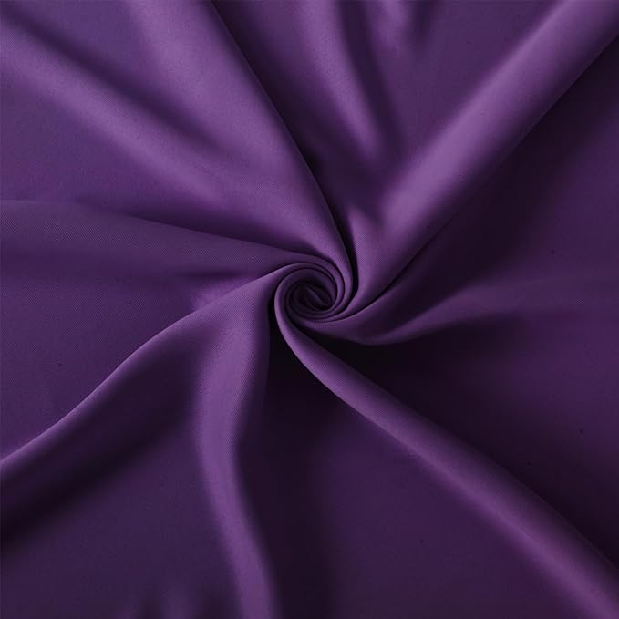 LEMOMO Purple Thermal Blackout Curtains/52 x 108 Inch/Set of 2 Panels Room Darkening Curtains for Bedroom