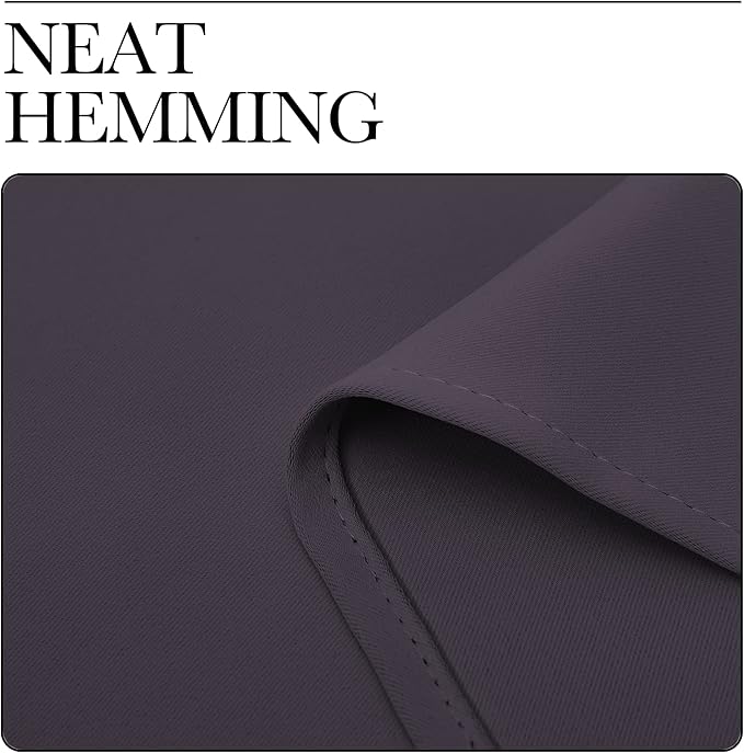 NICETOWN Greyish Purple Blackout Curtains 68 inches Length for Living Room, 2 Panels, 55" Wide, Thermal Insulated Decoration Drapes for Bedroom Window