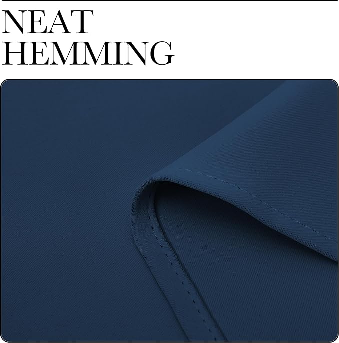 NICETOWN Blackout Curtains for Bedroom, Blackout Curtain Panels, Moroccan Blue, 1 Pair, 42 by 45-inch, Window Treatment Energy Saving Thermal Insulated Solid Rod Pocket Blackout Drapes/Draperies