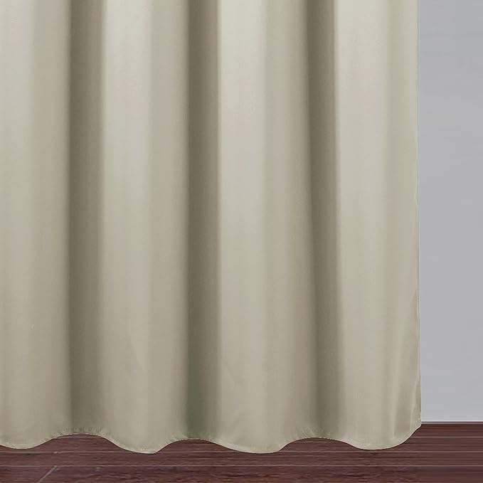 LEMOMO Light Beige Thermal Blackout Curtains/38 x 54 Inch/Set of 2 Panels Room Darkening Curtains for Bedroom