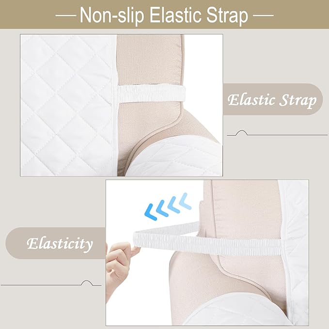 Recliner Chair Covers Reversible Sofa Cover Couch Cover for Pets Lazy Boy Furniture Protector(23''Chair,White/White)