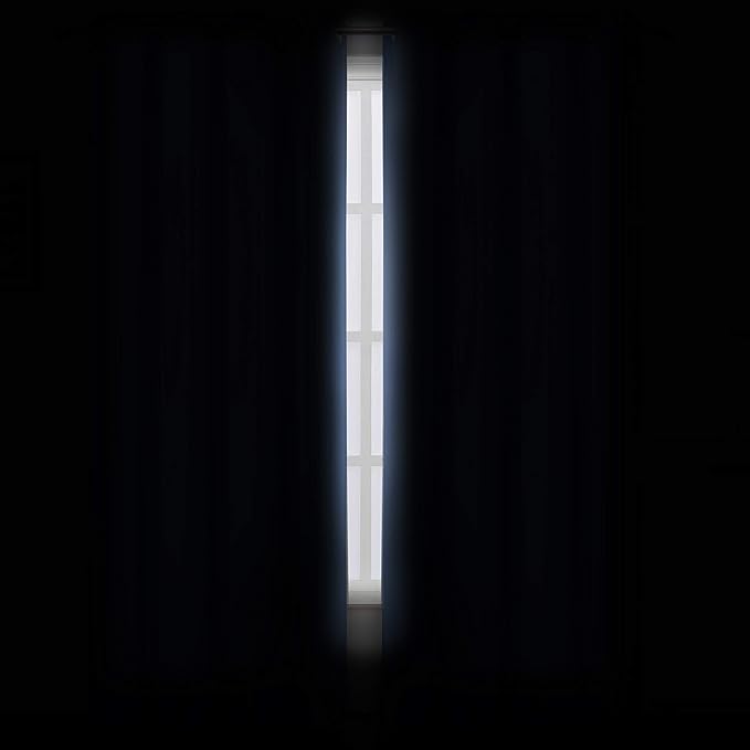 LEMOMO Sky Blue Thermal Blackout Curtains/38 x 84 Inch/Set of 2 Panels Room Darkening Curtains for Bedroom