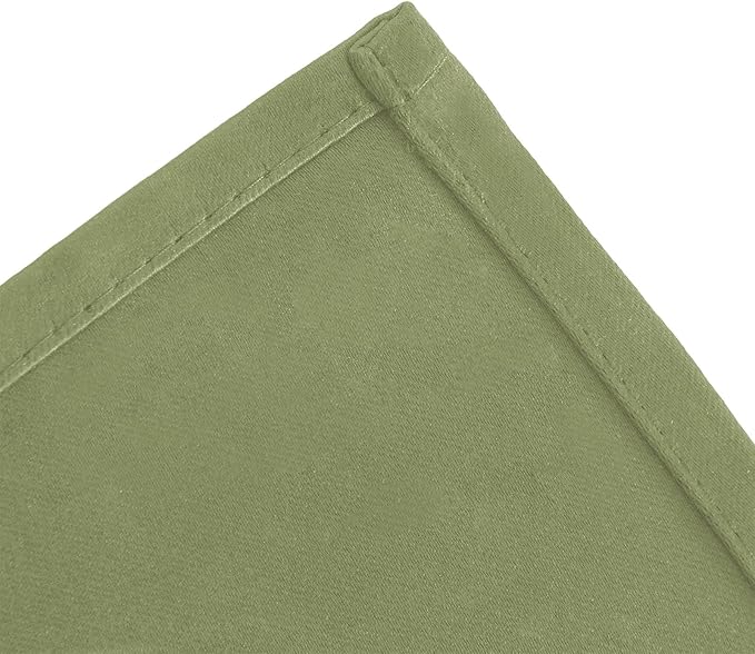 LEMOMO Sage Green Blackout Curtains/38 x 54 Inch/Set of Two Panels Grommet Living Room Curtains