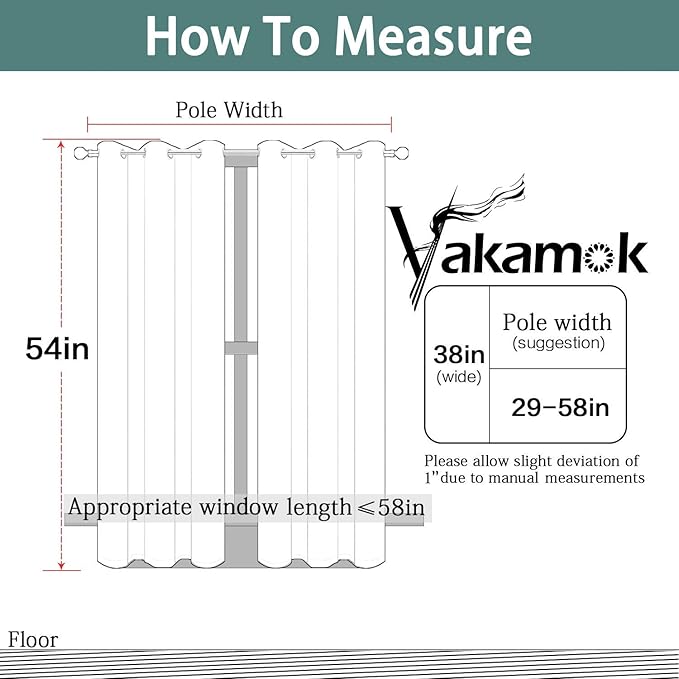 Yakamok Room Darkening Grommet Window Drapes Blackout Curtains Thermal Insulated Grommet Curtain Panels for Bedroom, 38W x 54L, Lilac, 2 Panels