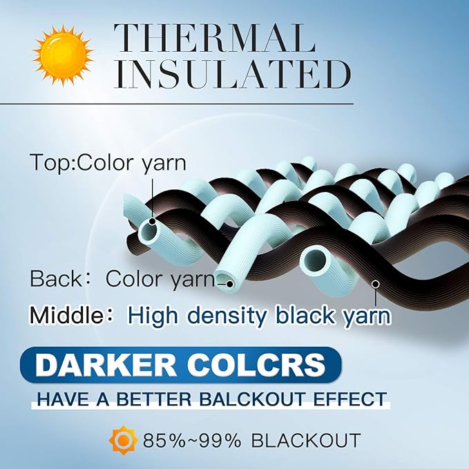 Yakamok Solid Blackout Curtains with Grommet Top, Thermal Insulated Room Darkening Drapes for Bedroom(Sage Green, 52Wx72L, One Pair)