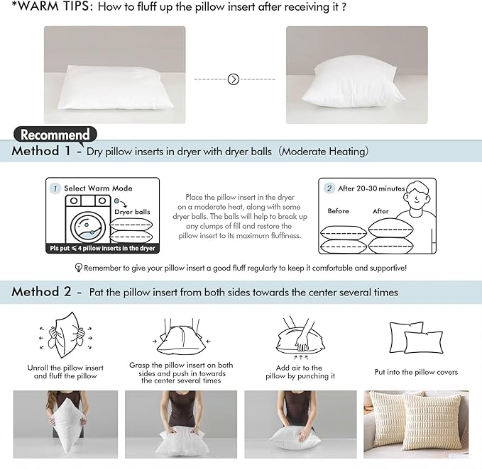 MIULEE 14x14 Pillow Inserts,Set of 4 100% Virgin Microfiber with Cotton Cover Throw Pillows for Couch Sofa and Bed