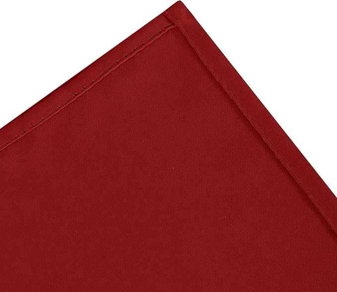 LEMOMO Red Blackout Curtains 66 x 63 Inch Length/Set of 2 Curtain Panels/Thermal Insulated Room Darkening Blackout Curtains for Bedroom
