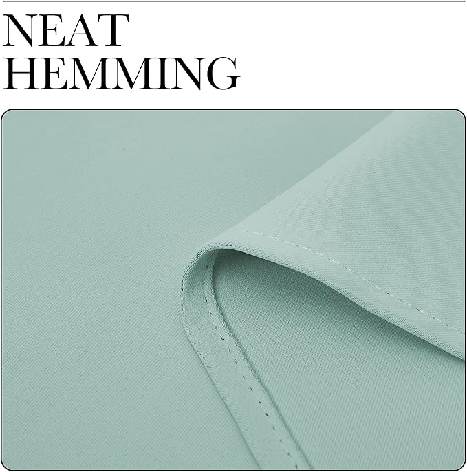 NICETOWN Patio Glass Door Panels - Blackout Curtains for Bedroom/Living Room, Privacy Panel Drapes for Dining and Guest Room (Aqua, 42 inches Wide x 95 inches Long, 1 Pair)
