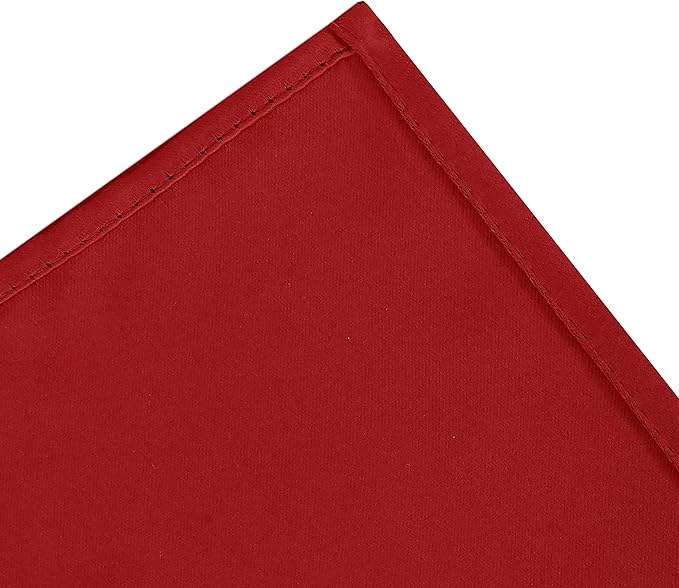 LEMOMO Bright Red Blackout Curtains 52 x 54 Inch Length/Set of 2 Curtain Panels/Thermal Insulated Room Darkening Blackout Curtains for Bedroom
