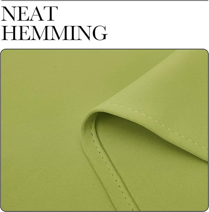 NICETOWN RV Blackout Curtains for Camper Windows, Fresh Green, 34" x 36", Set of 2, Kitchen Curtains, Short Blackout Drapes, Thermal Insulated Rod Pocket Window Treatment Draperies for Nursery