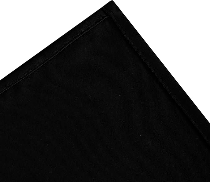 LEMOMO Black Thermal Blackout Curtains/38 x 63 Inch/Set of 2 Panels Room Darkening Curtains for Bedroom